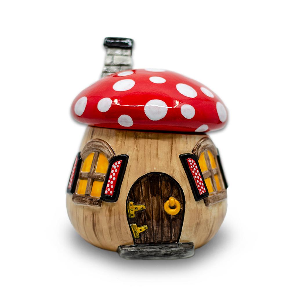 Mushroom House Canister