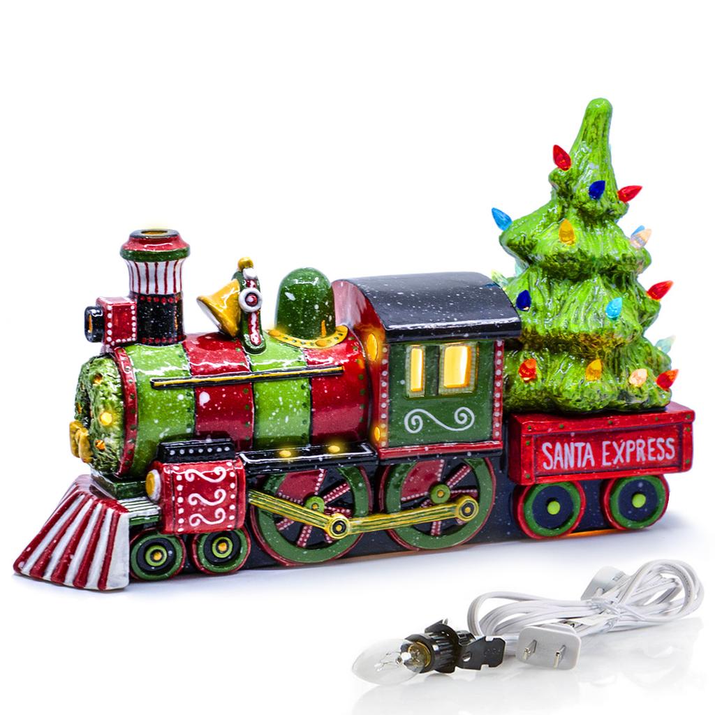 Christmas Train w/Tree light up
