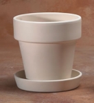 Medium Flower Pot w/saucer