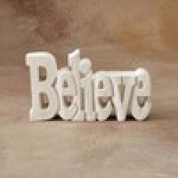 Believe Word Plaque