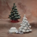 Christmas Tree w/base & lights - 12 inches