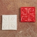 3 3/8 Texture Tile Bisquie - 12 in case